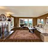 Floral Anatolian Oriental Vintage Area Rug Hand-Knotted Wool Carpet - 6'7" X 10'5"