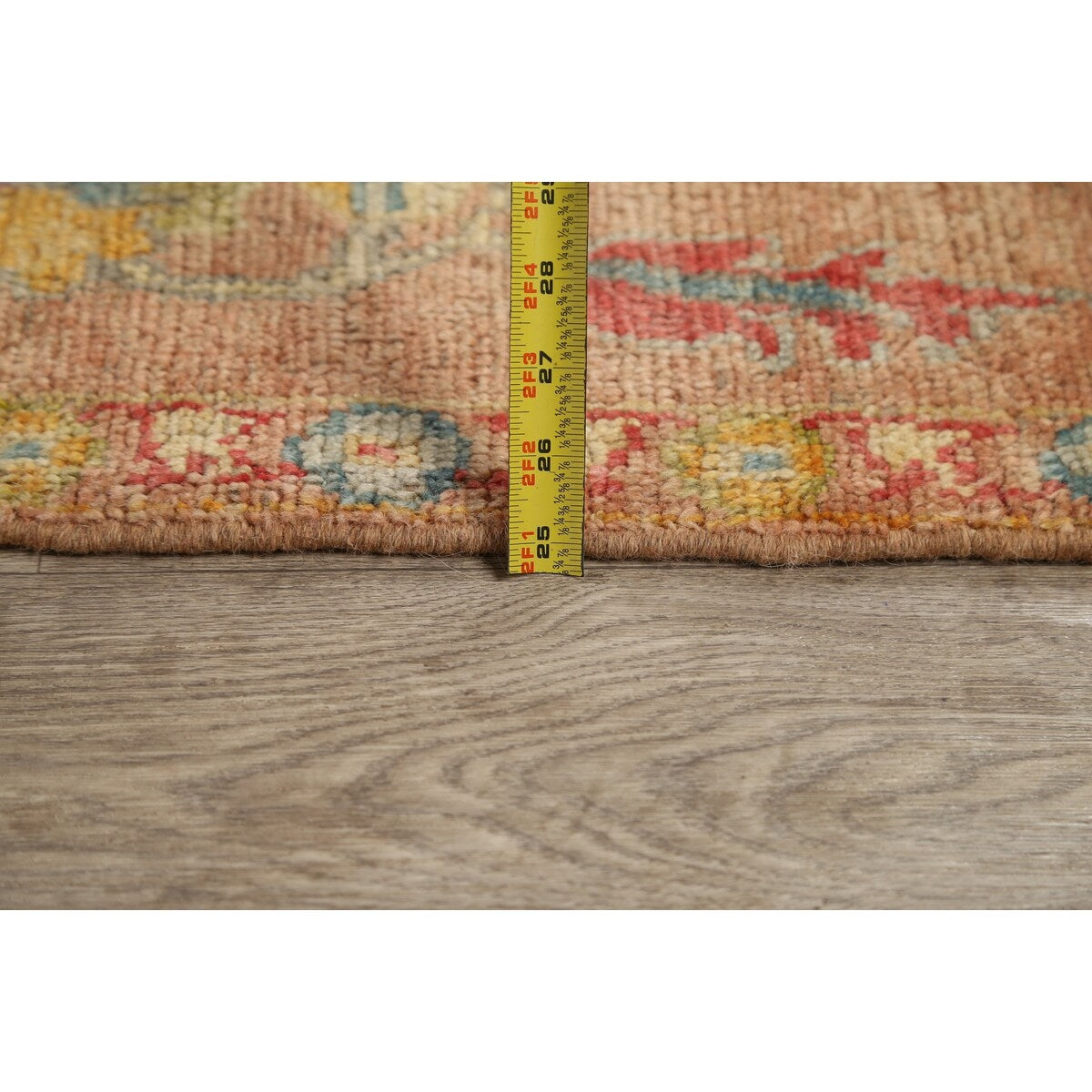 Floral Authentic Oushak Turkish Oriental Area Rug Wool Handmade - 7'6" x 9'3"