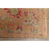 Floral Authentic Oushak Turkish Oriental Area Rug Wool Handmade - 7'6" x 9'3"