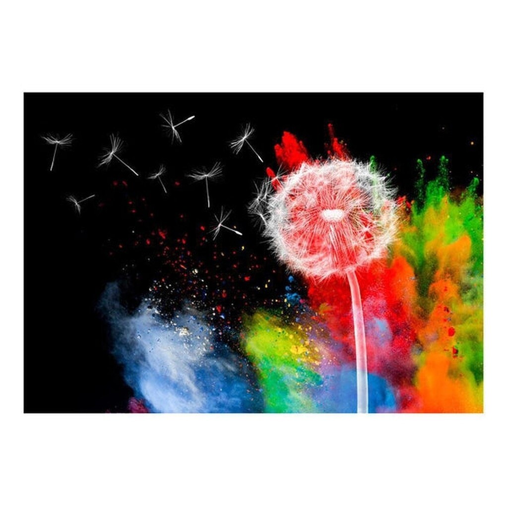 Floral Botanical Non-pasted Wallpaper Wall Mural - Colourful Dandelion