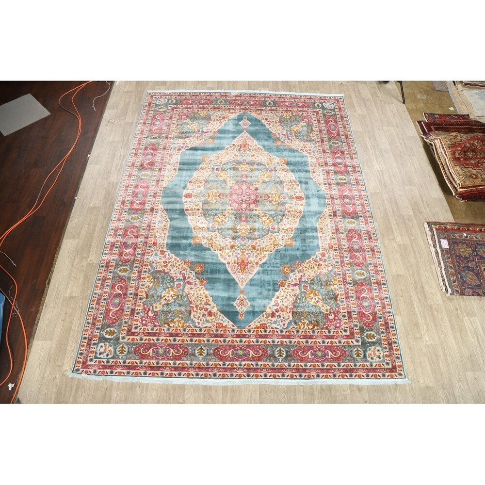 Floral Distressed Turkish Vintage Style Oriental Area Rug Traditional