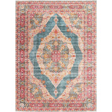Floral Distressed Turkish Vintage Style Oriental Area Rug Traditional