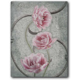 Floral Fence 2 16x20 Gallery Wrapped Stretched Canvas
