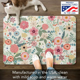 Floral Frenzy 30” x 20” Decorative Comfort Floor Mat Manufactured in The USA, Waterproof, Reduces Muscle Fatigue, Easy to Clean