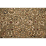 Floral Green Oushak Turkish Oriental Area Rug - 7' 10'' X 11' 2''