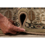 Floral Green Oushak Turkish Oriental Area Rug - 7' 10'' X 11' 2''