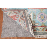 Floral Grey Oushak Oriental Area Rug Handmade Transitional Wool Carpet - 8'1"x 10'0"