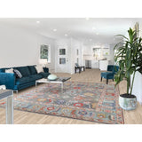 Floral Grey Oushak Oriental Area Rug Handmade Transitional Wool Carpet - 8'1"x 10'0"