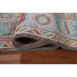 Floral Grey Oushak Oriental Area Rug Handmade Transitional Wool Carpet - 8'1"x 10'0"