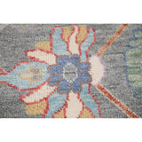 Floral Grey Oushak Oriental Area Rug Handmade Transitional Wool Carpet - 8'1"x 10'0"