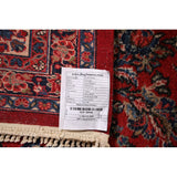 Floral Hamedan Large Vintage Persian Rug Hand-Knotted Wool Carpet - 8'11" x 17'11"