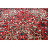 Floral Heriz Persian Area Rug Wool Hand-Knotted Living Room Carpet - 7'6" x 9'6"