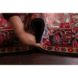 Floral Heriz Persian Area Rug Wool Hand-Knotted Living Room Carpet - 7'6" x 9'6"
