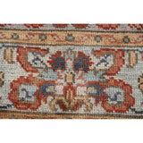 Floral Heriz Serapi Oriental Octagon Rug Handmade Wool Carpet - 6'0"x 5'9"
