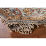 Floral Heriz Serapi Oriental Octagon Rug Handmade Wool Carpet - 6'0"x 5'9"