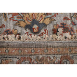 Floral Heriz Serapi Oriental Octagon Rug Handmade Wool Carpet - 6'0"x 5'9"