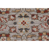 Floral Heriz Serapi Oriental Octagon Rug Handmade Wool Carpet - 6'0"x 5'9"