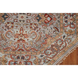 Floral Heriz Serapi Oriental Octagon Rug Handmade Wool Carpet - 6'0"x 5'9"