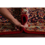 Floral Kashan Persian Traditional Area Rug Hand-knotted Wool Carpet - 9'10" x 13'4"