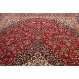 Floral Kashan Persian Traditional Area Rug Hand-knotted Wool Carpet - 9'10" x 13'4"