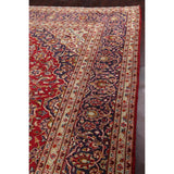 Floral Kashan Persian Traditional Area Rug Hand-knotted Wool Carpet - 9'10" x 13'4"