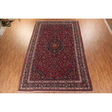 Floral Mashad Persian Large Vintage Rug Handmade Wool Carpet - 10'3" x 15'10"