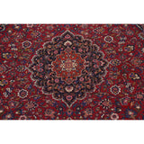 Floral Mashad Persian Large Vintage Rug Handmade Wool Carpet - 10'3" x 15'10"