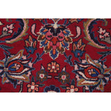 Floral Mashad Persian Large Vintage Rug Handmade Wool Carpet - 10'3" x 15'10"