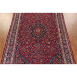 Floral Mashad Persian Large Vintage Rug Handmade Wool Carpet - 10'3" x 15'10"