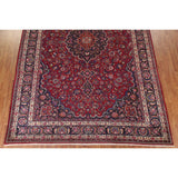 Floral Mashad Persian Large Vintage Rug Handmade Wool Carpet - 10'3" x 15'10"