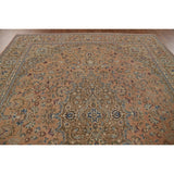 Floral Mashad Vintage Persian Rug Handmade Traditional Wool Carpet - 9'7" x 12'8"