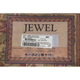 Floral Oriental All-Over Area Rug Aubusson Red Ivory Decorative Carpet - 7'11" x 9'10"