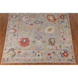 Floral Oushak Area Rug Handmade Wool Carpet - 8'0" x 9'10"