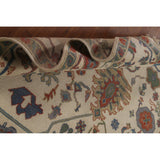 Floral Oushak Indian Area Rug Handmade Wool Carpet - 8'0"x 10'3"