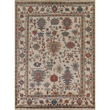 Floral Oushak Indian Area Rug Handmade Wool Carpet - 8'0"x 10'3"