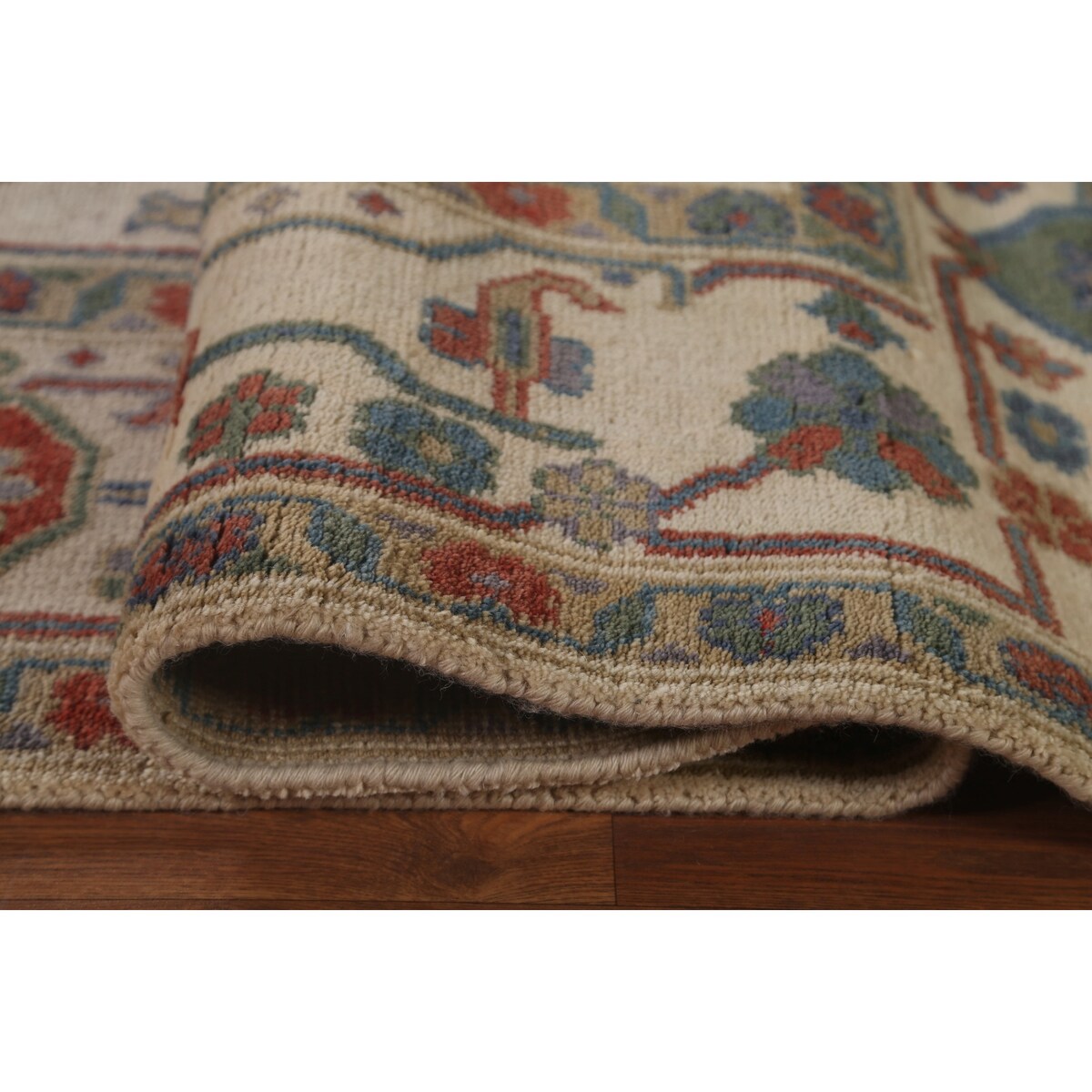 Floral Oushak Indian Area Rug Handmade Wool Carpet - 8'0"x 10'3"