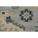 Floral Oushak Indian Area Rug Handmade Wool Carpet - 8'1" x 10'2"