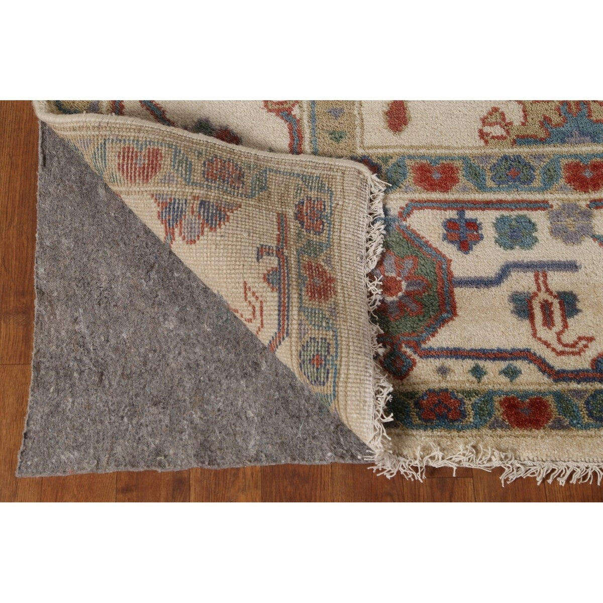 Floral Oushak Indian Area Rug Handmade Wool Carpet - 8'0"x 10'3"