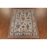 Floral Oushak Indian Area Rug Handmade Wool Carpet - 8'0"x 10'3"