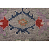 Floral Oushak Oriental Area Rug Hand-Knotted Wool Carpet - 9'1" x 11'9"