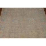 Floral Oushak Turkish Area Rug Handmade Vegetable Dye Wool Carpet - 8'0"x 9'9"