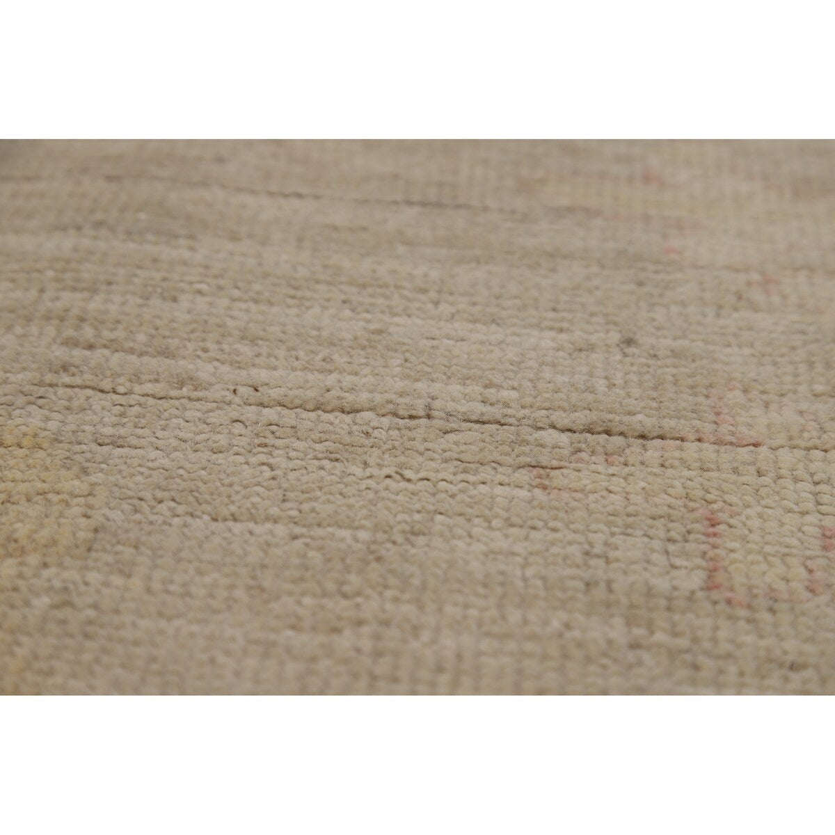 Floral Oushak Turkish Area Rug Handmade Vegetable Dye Wool Carpet - 8'0"x 9'9"