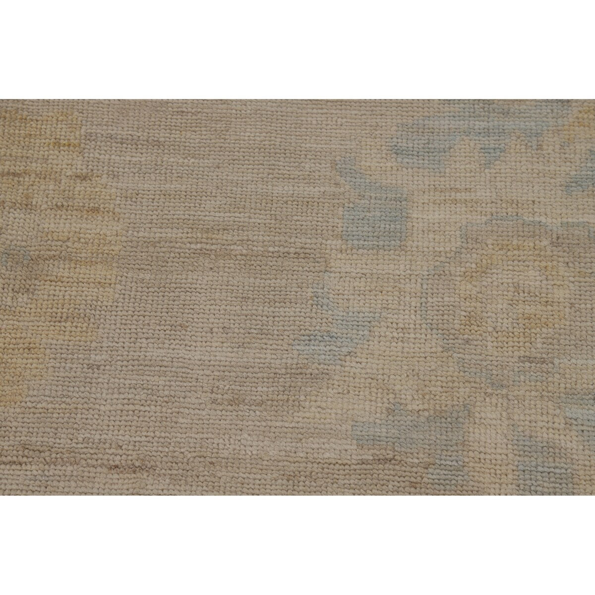 Floral Oushak Turkish Area Rug Handmade Vegetable Dye Wool Carpet - 8'0"x 9'9"