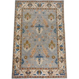 Floral Oushak Turkish Vegetable Dye Living Room Area Rug Handmade - 8'8" x 11'8"