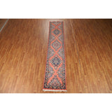 Floral Sarouk Persian Runner Rug Hand-Knotted Wool Carpet - 2'5"x 12'1"