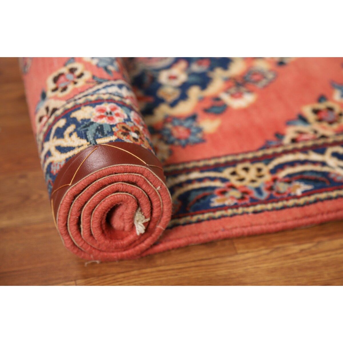 Floral Sarouk Persian Runner Rug Hand-Knotted Wool Carpet - 2'5"x 12'1"