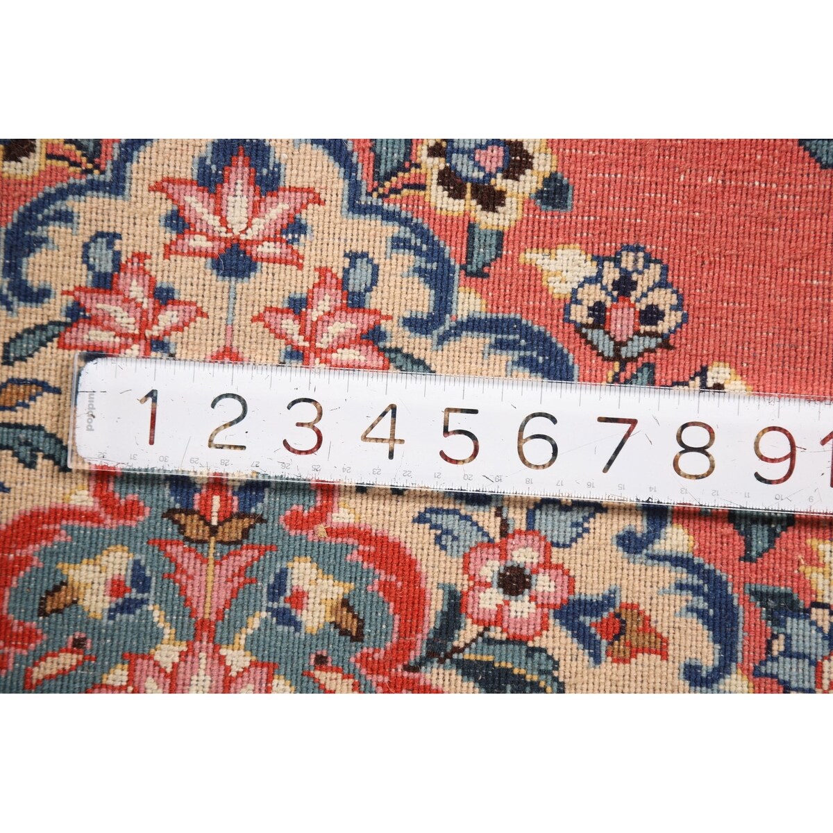 Floral Sarouk Persian Runner Rug Hand-Knotted Wool Carpet - 2'5"x 12'1"