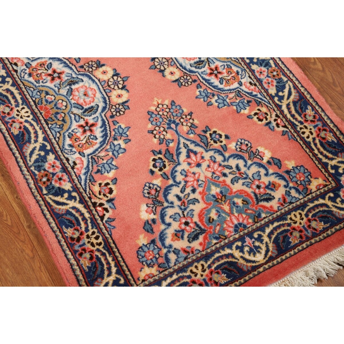 Floral Sarouk Persian Runner Rug Hand-Knotted Wool Carpet - 2'5"x 12'1"