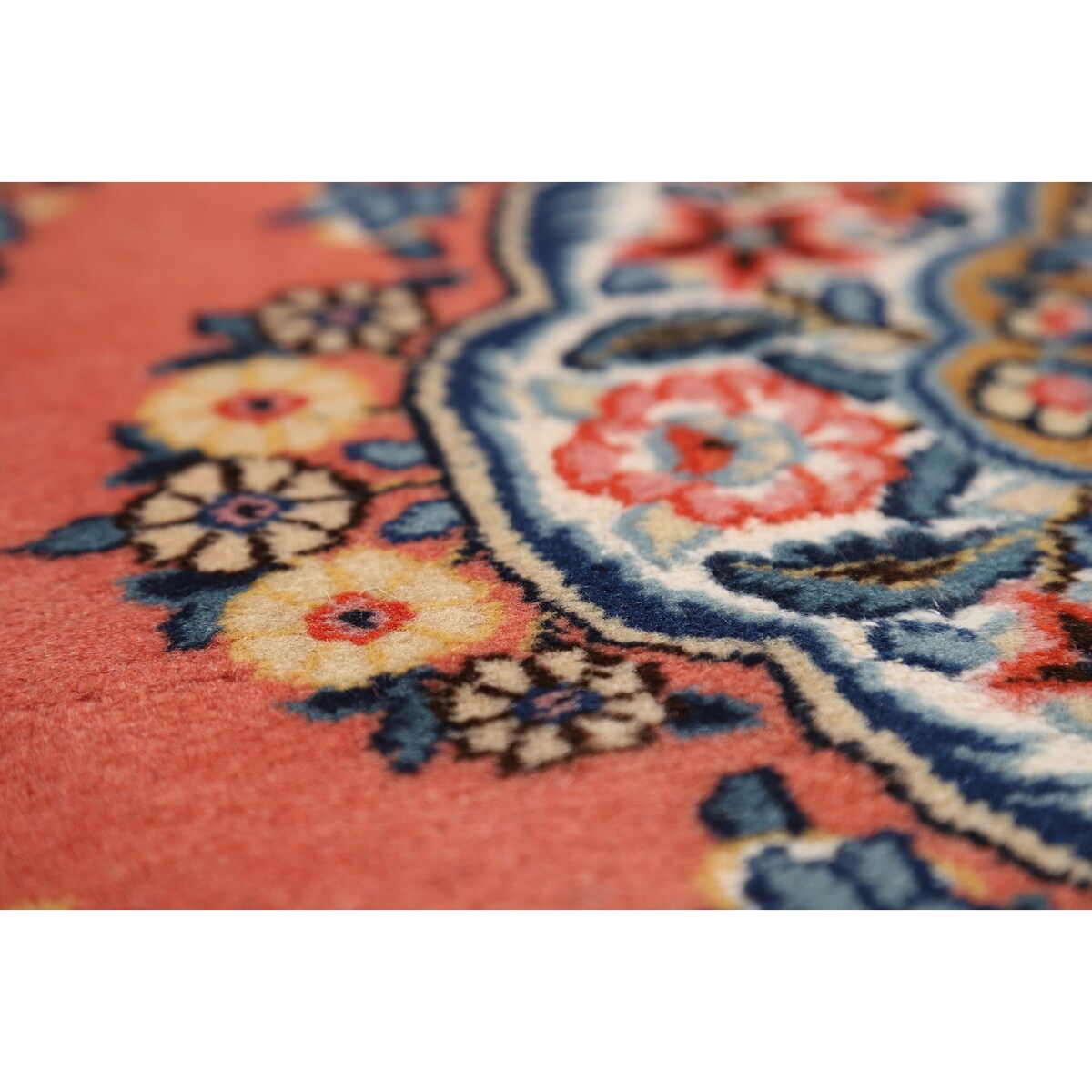 Floral Sarouk Persian Runner Rug Hand-Knotted Wool Carpet - 2'5"x 12'1"