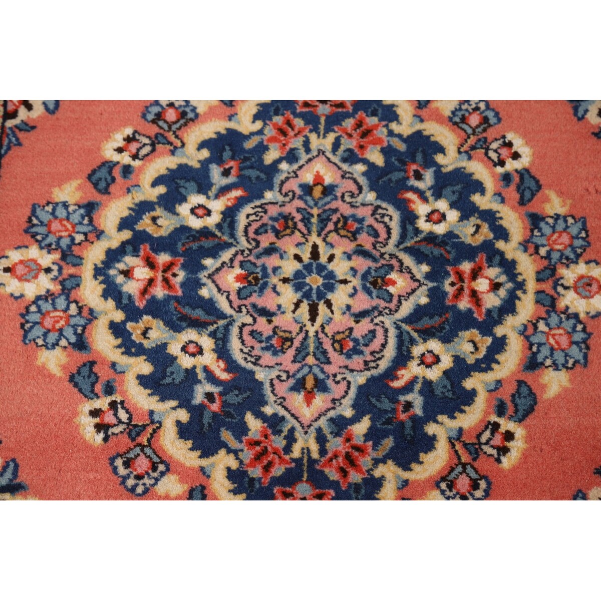 Floral Sarouk Persian Runner Rug Hand-Knotted Wool Carpet - 2'5"x 12'1"